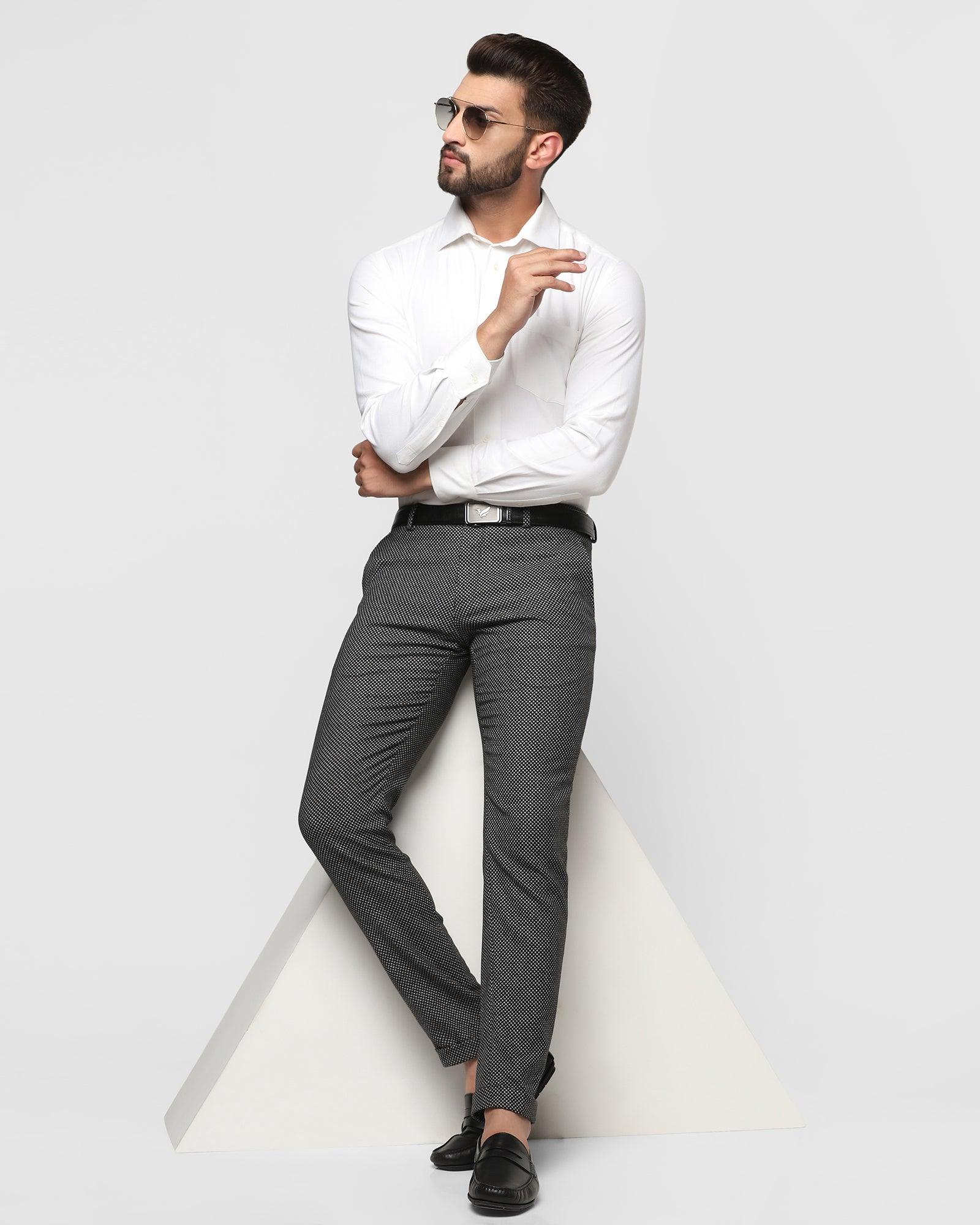Formal White Solid Shirt - Alfed