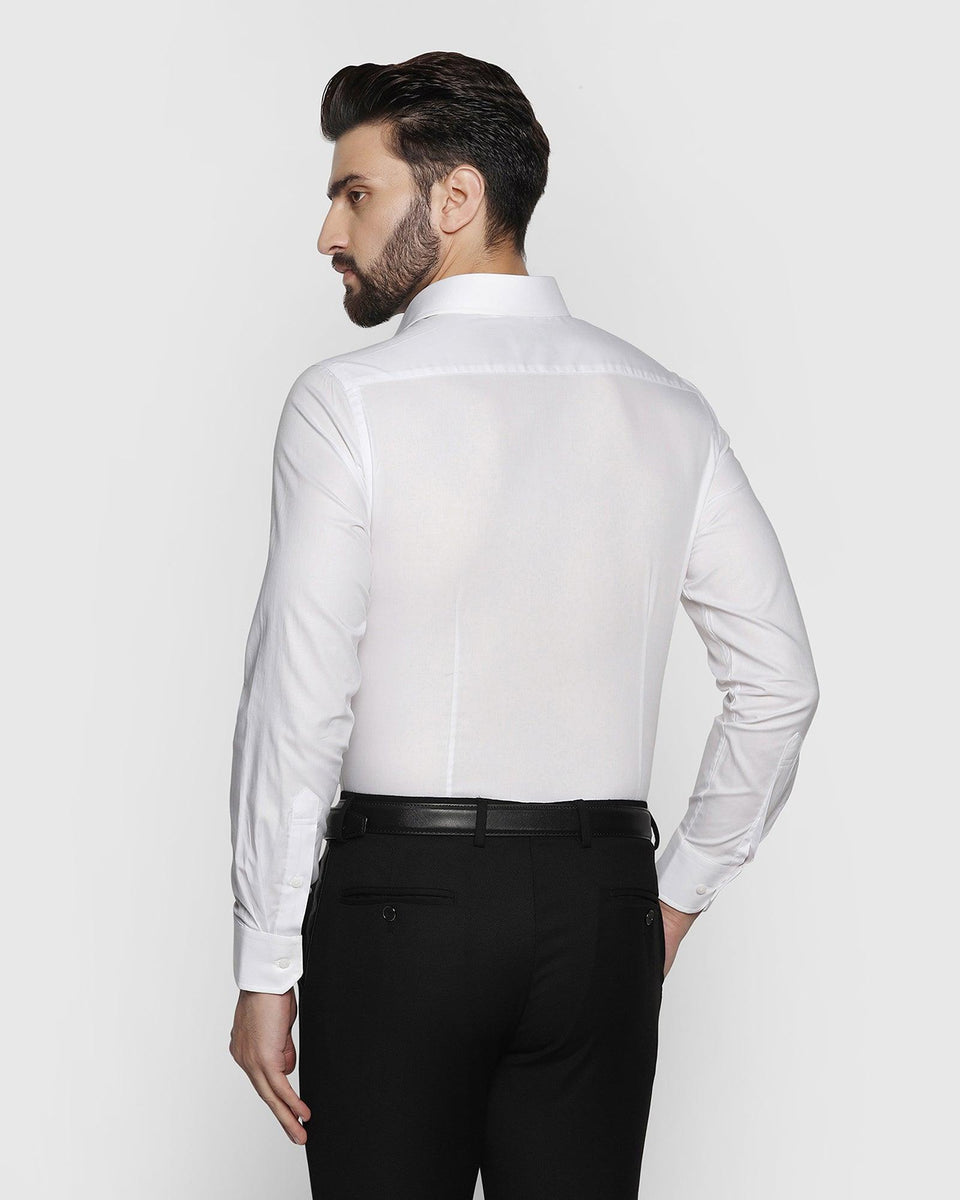 Formal White Solid Shirt - Otto