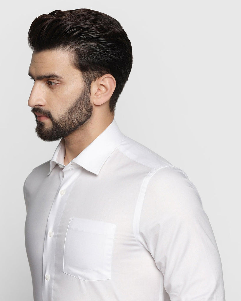 Formal White Solid Shirt - Otto