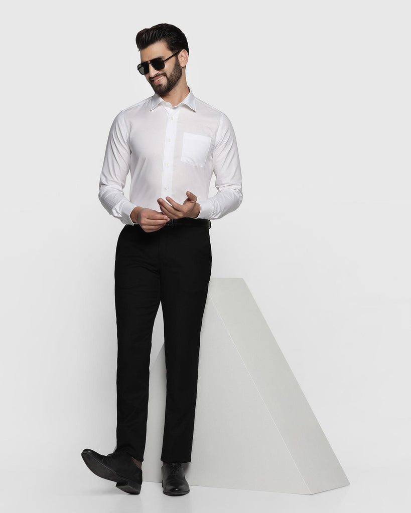 Formal White Solid Shirt - Otto