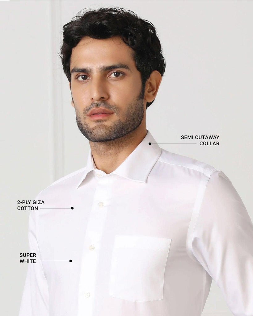 Must Haves Formal White Solid Shirt - Soul