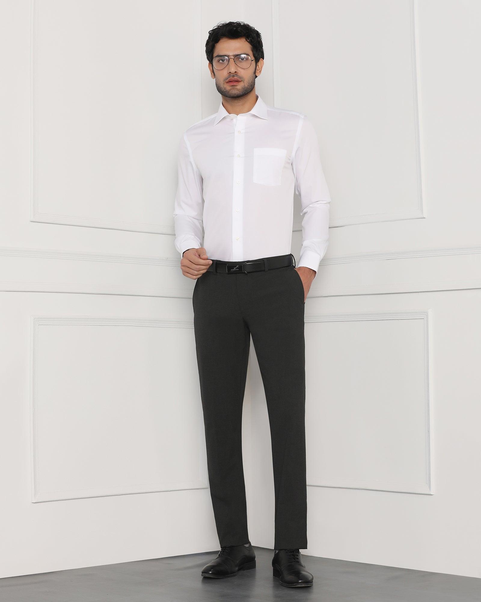 Must Haves Formal White Solid Shirt - Soul