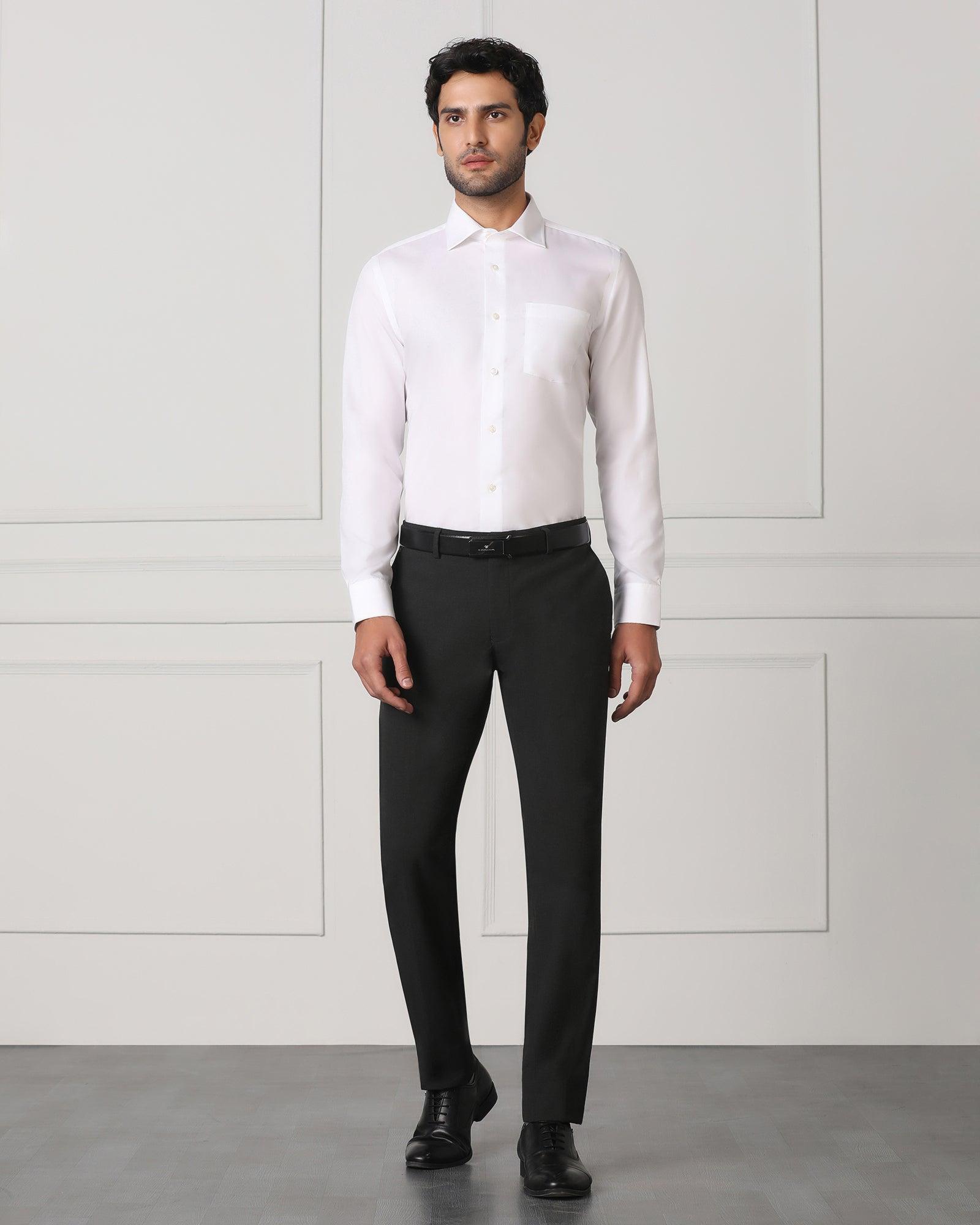 Must Haves Formal White Solid Shirt - Soul