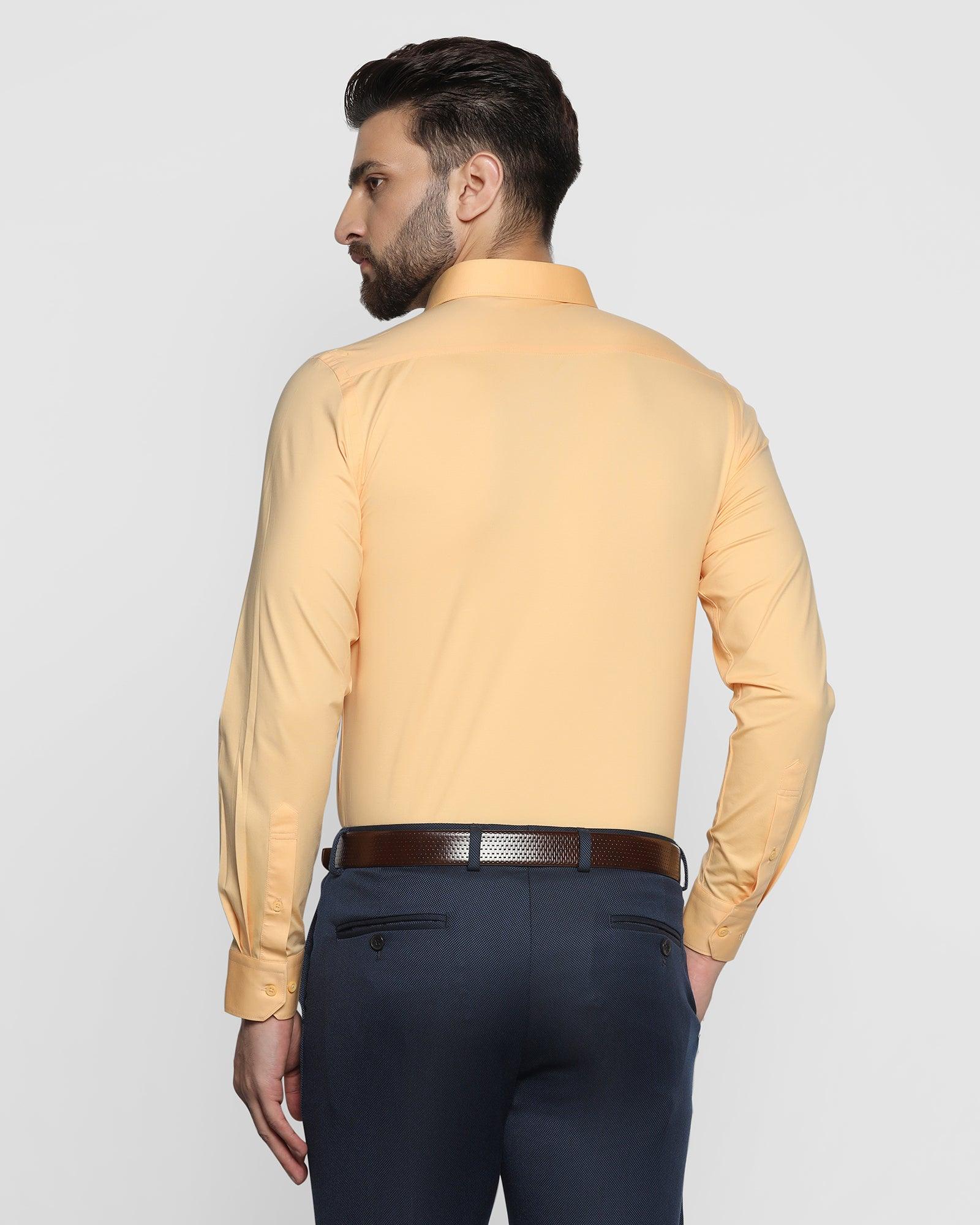 Formal Yellow Solid Shirt - Jean