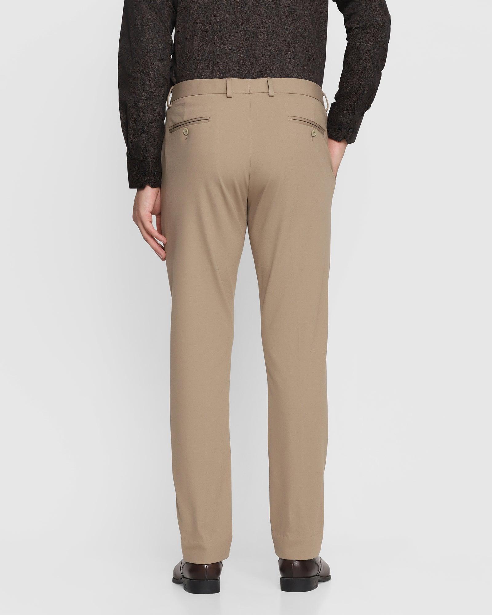 formal trousers in beige b 95 oak blackberrys clothing 2