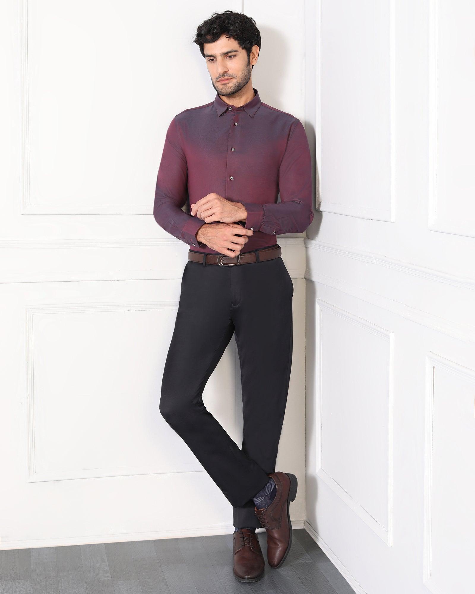 Formal Trousers In Black B-91 (Travis) - Blackberrys