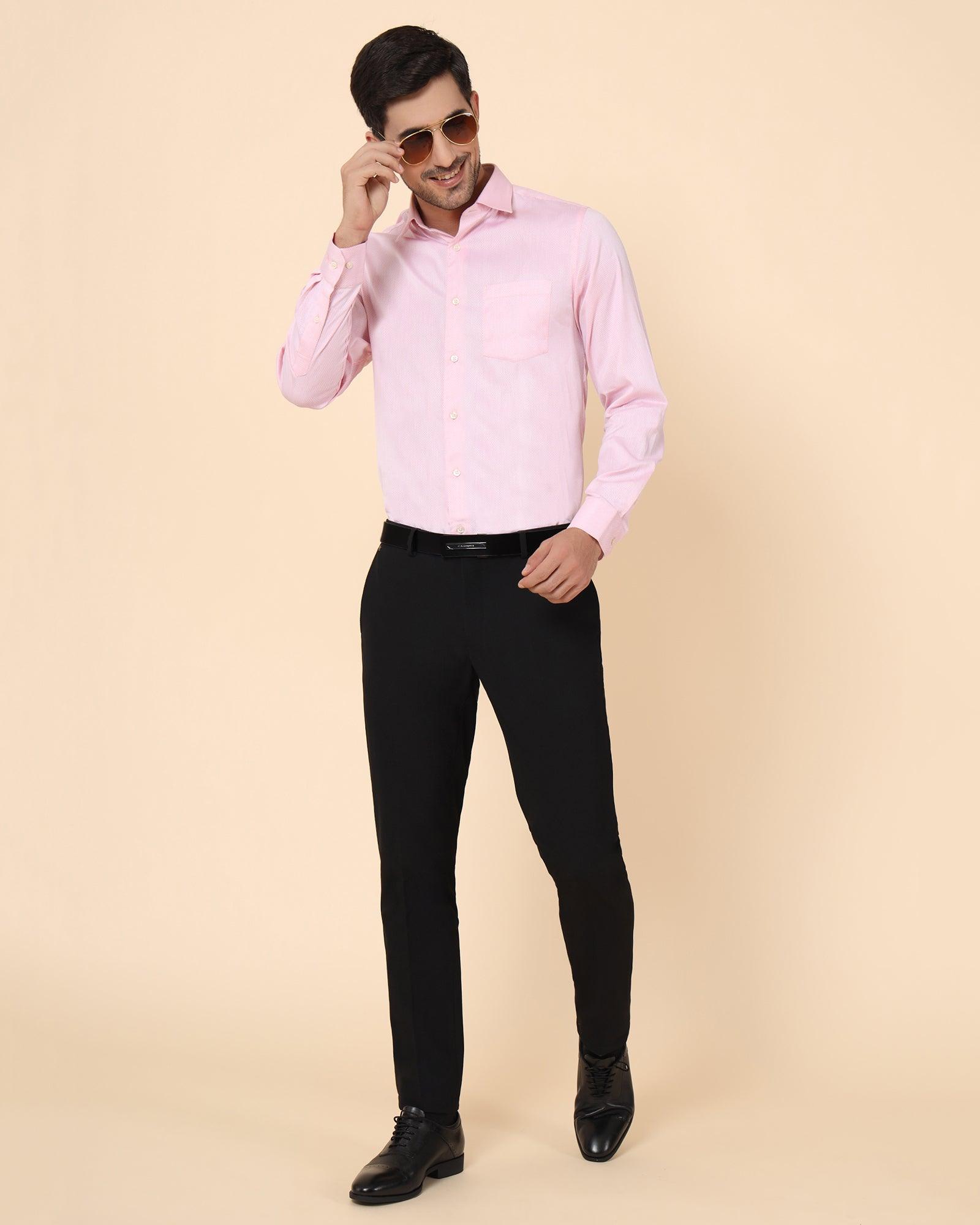 Formal Trouser: Shop Men Black Cotton Rayon Formal Trouser Online | Cliths