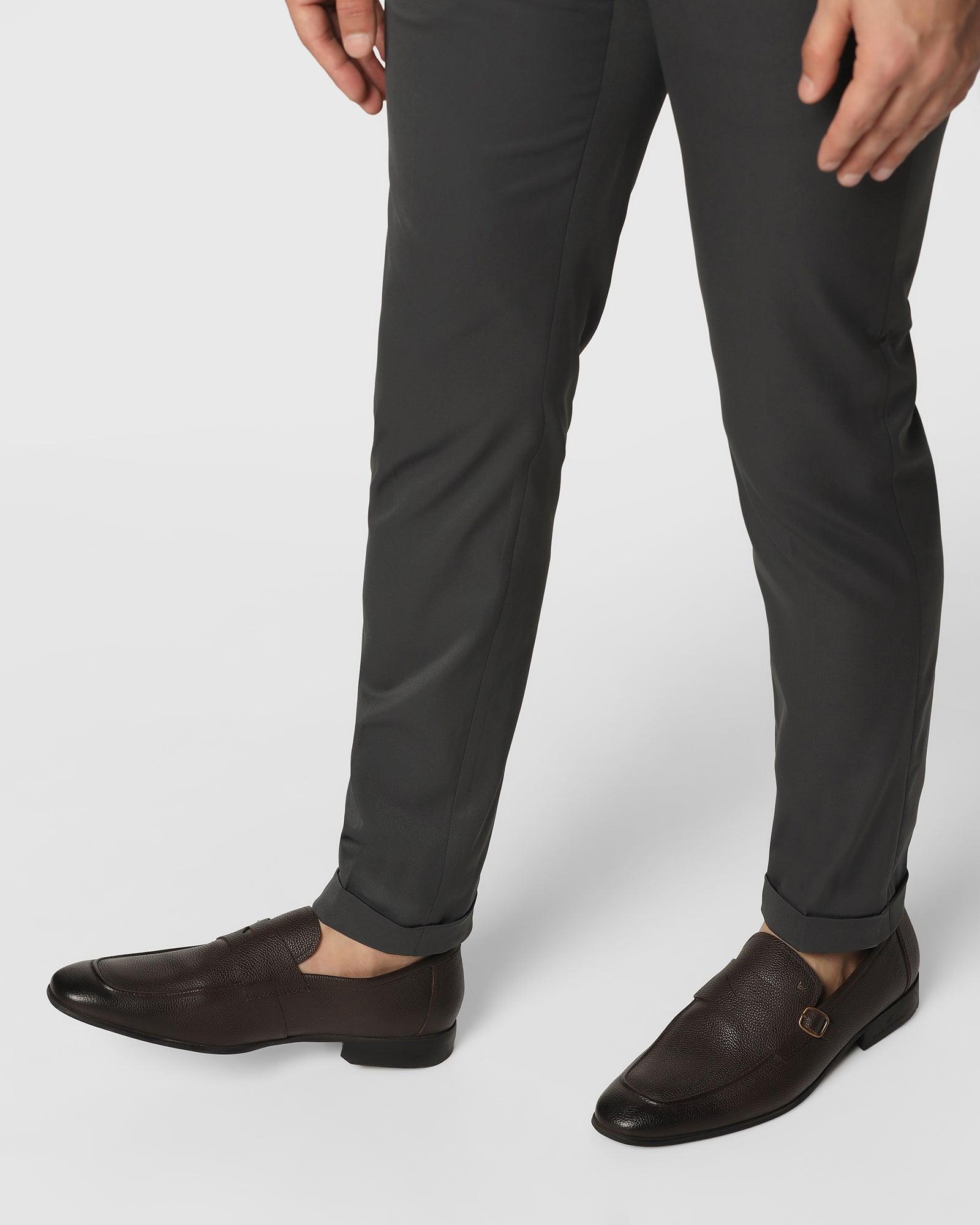 Solid Formal Trousers In Charcoal Phoenix Fit (Silas) - Blackberrys