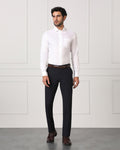 Must Haves Slim Fit B-91 Formal Navy Solid Trouser - Travis
