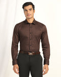 Formal Black Printed Shirt -  Enzo