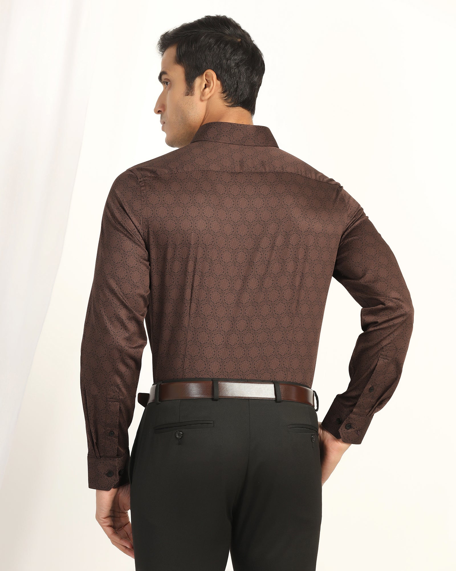 Formal Black Printed Shirt -  Enzo