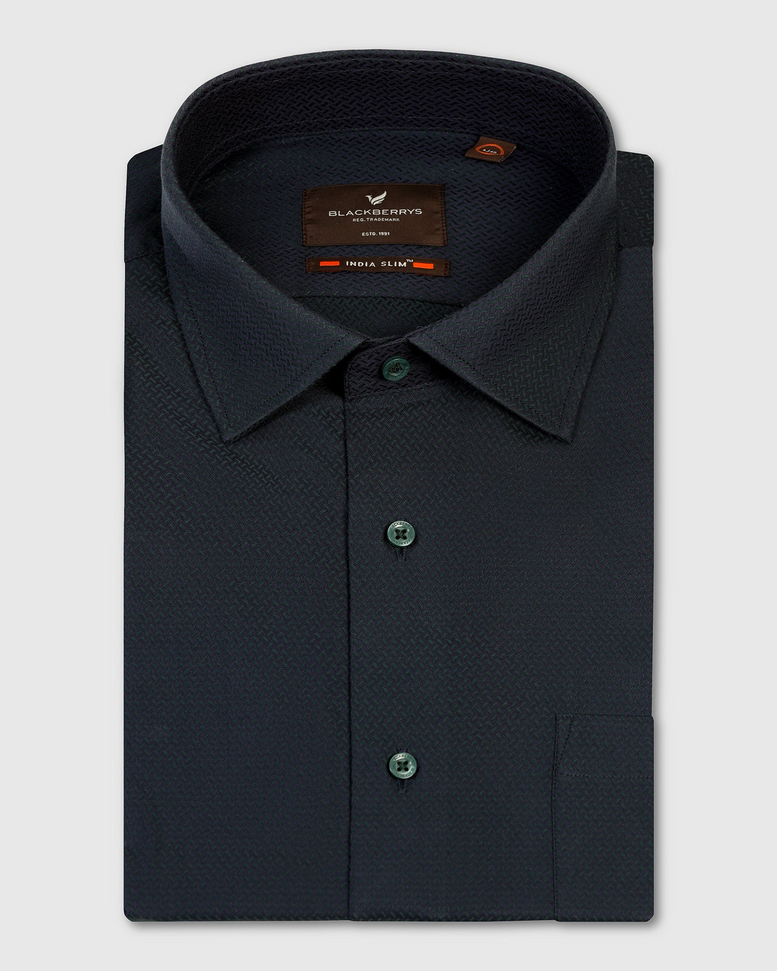 Formal Teal Textured Shirt - Dario