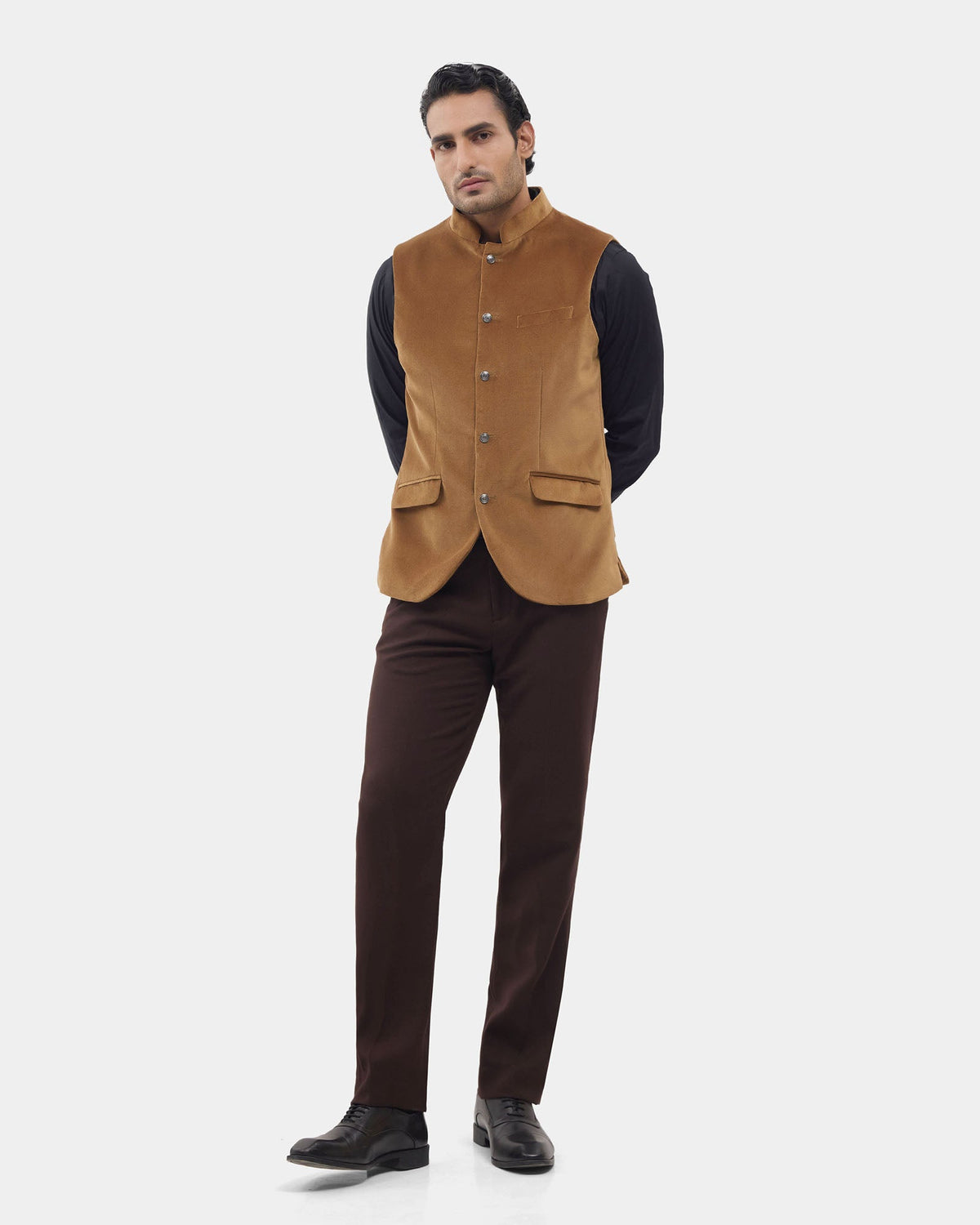 Gold Solid Waistcoat - Neveger