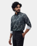 LONG SLEEVE INDIA FIT ALL OVER PRINT SHIRT