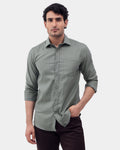 Green Textured Shirt - Rivon
