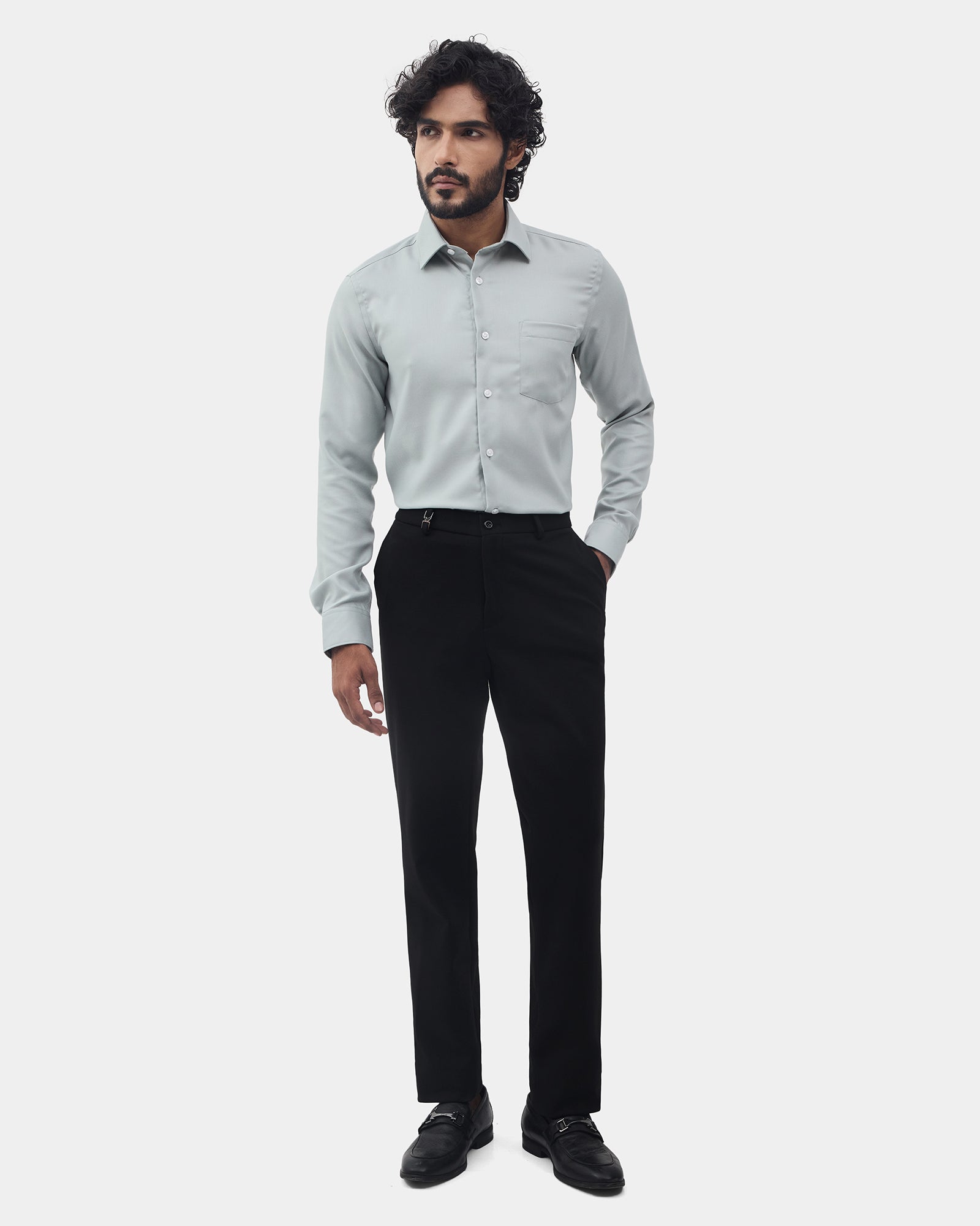 Green Textured Shirt - Claron