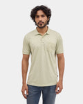 Green Textured Polo - Cho