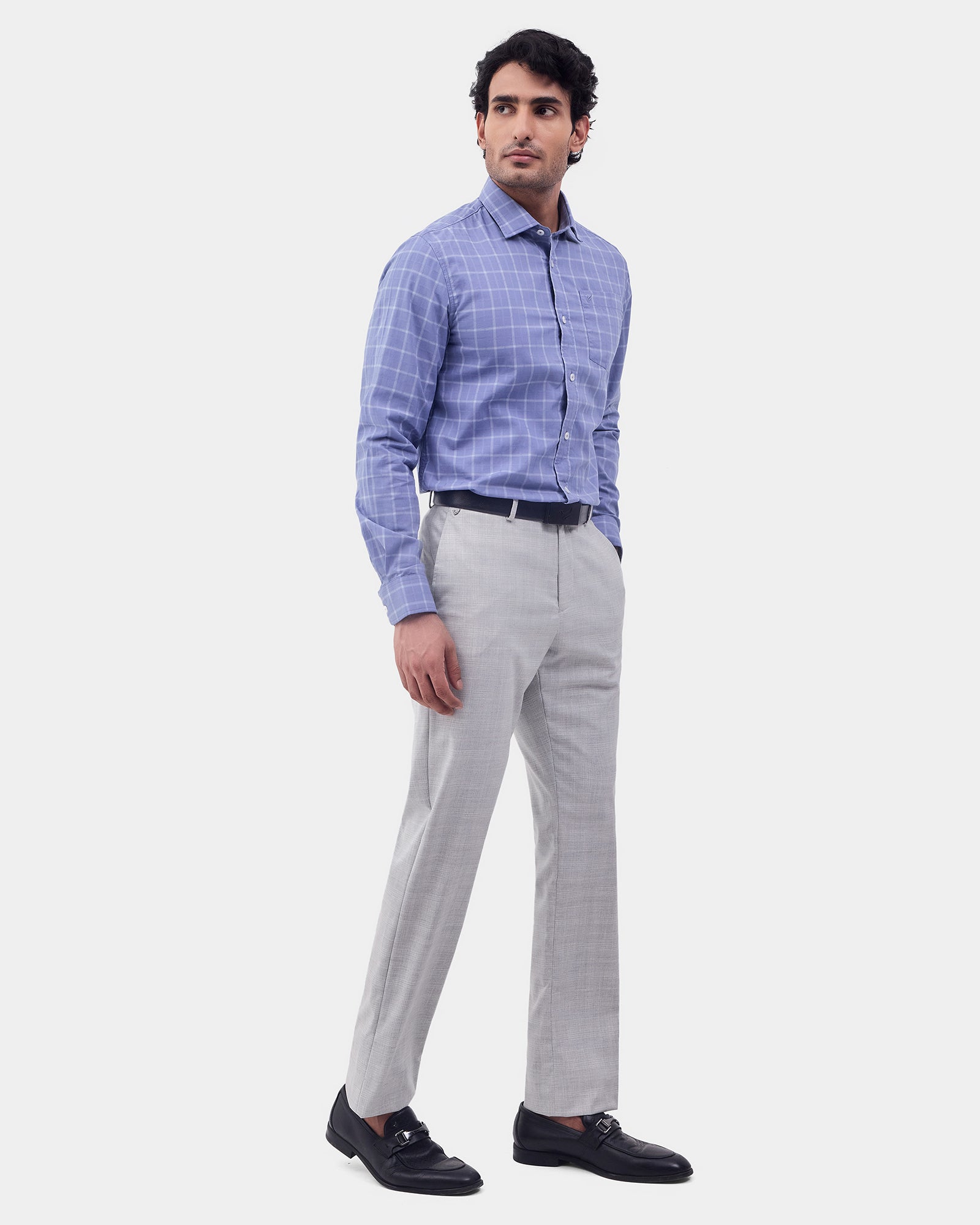 Grey Check Formal Trouser - Arthur