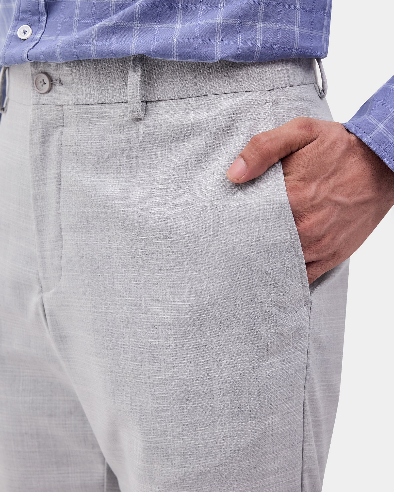 Grey Check Formal Trouser - Arthur