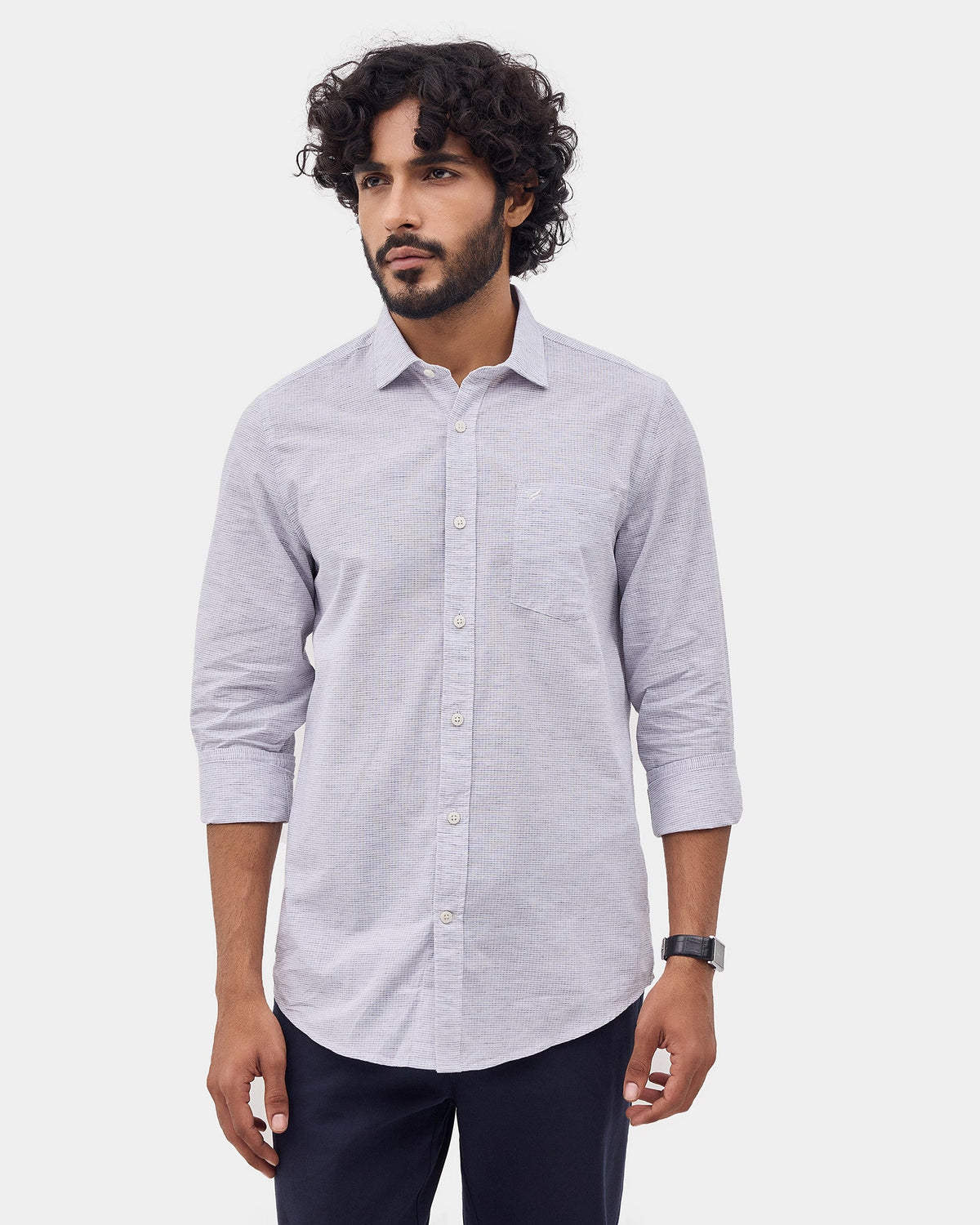 Grey Check Shirt - Mofer
