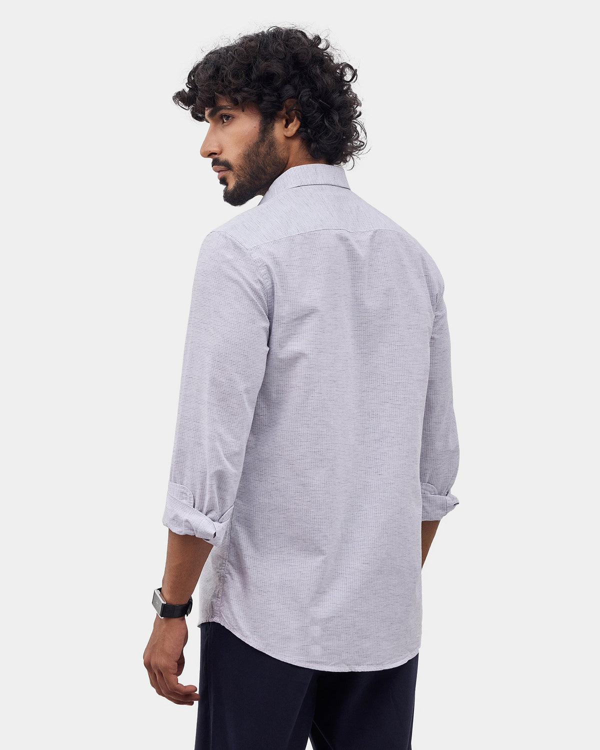 Grey Check Shirt - Mofer