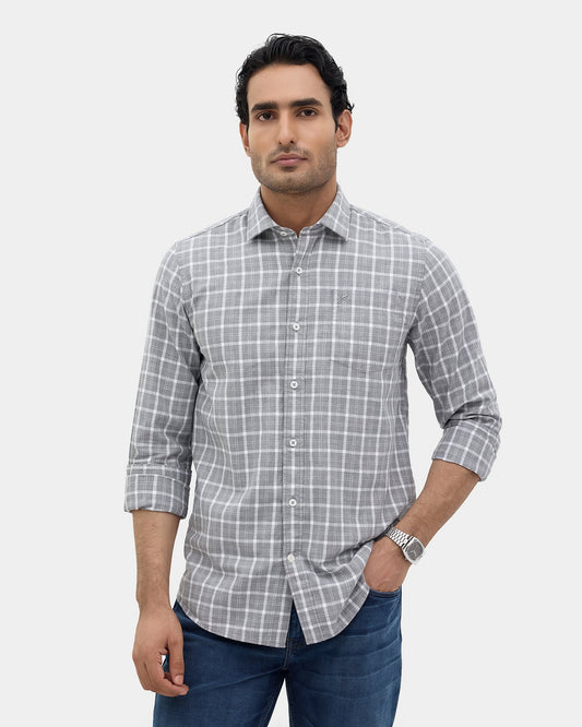 Grey Check Shirt - Pavlos