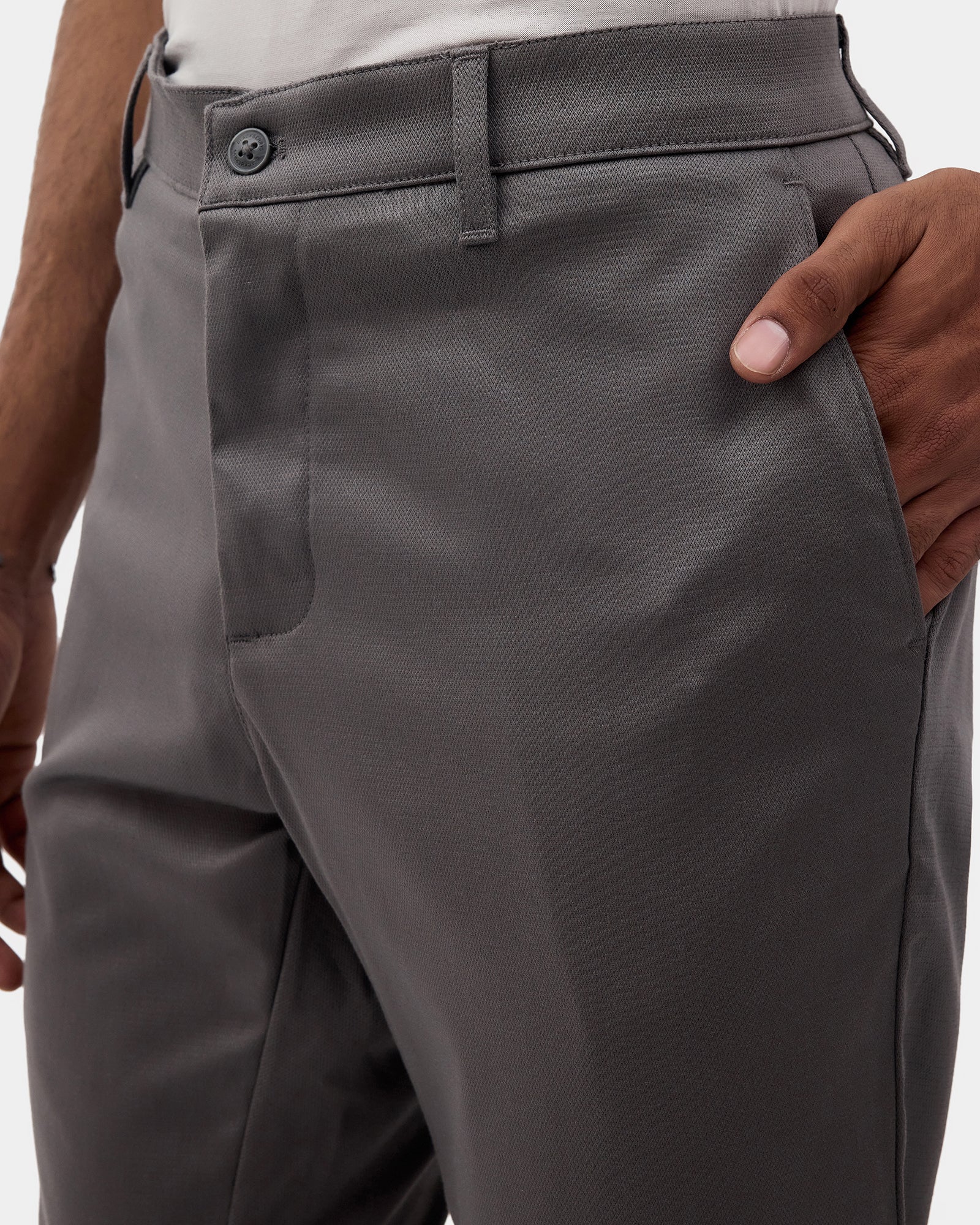 Grey Textured Khakis - Triglav