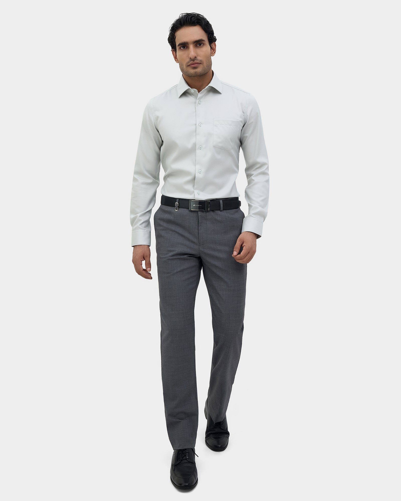 Grey Luxe Solid Trouser - Shinola