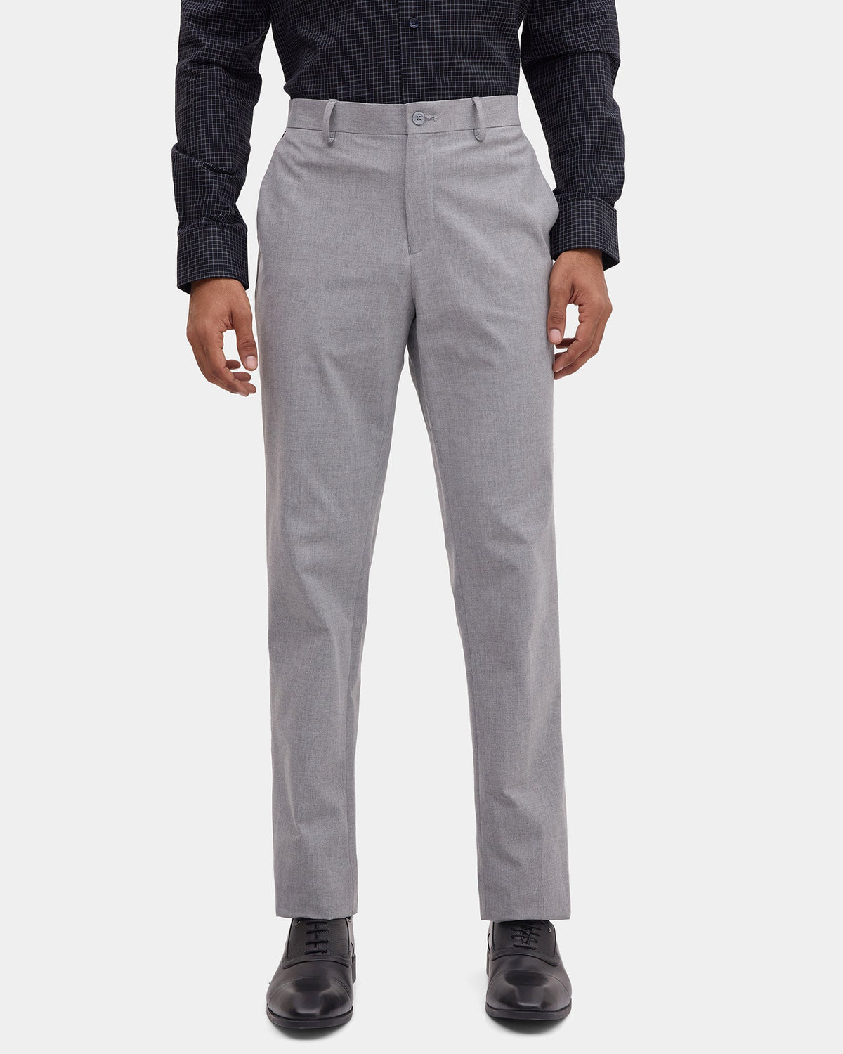 Grey Must Haves Solid Trouser - Travis