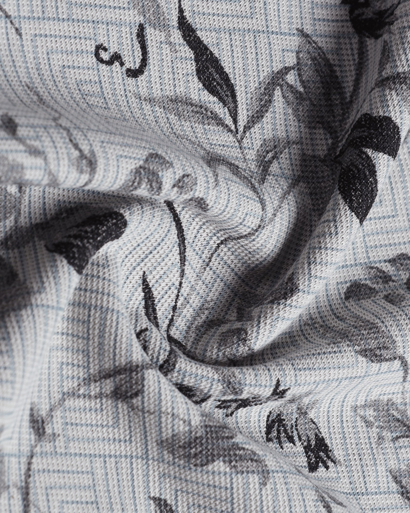 Grey Printed Polo - Neru