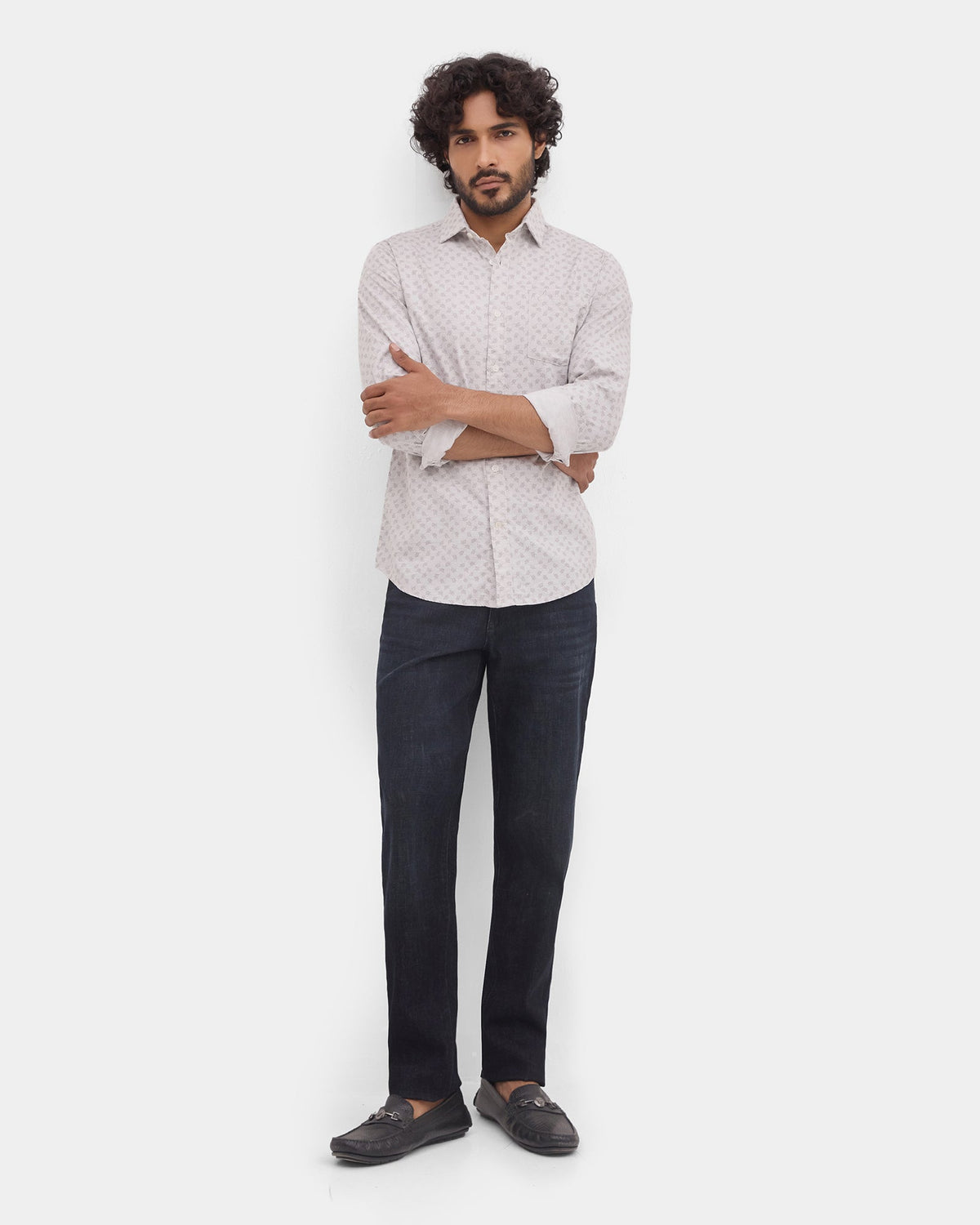 Grey Printed Shirt - Joren