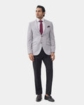 Grey Solid Blazer - Sobo