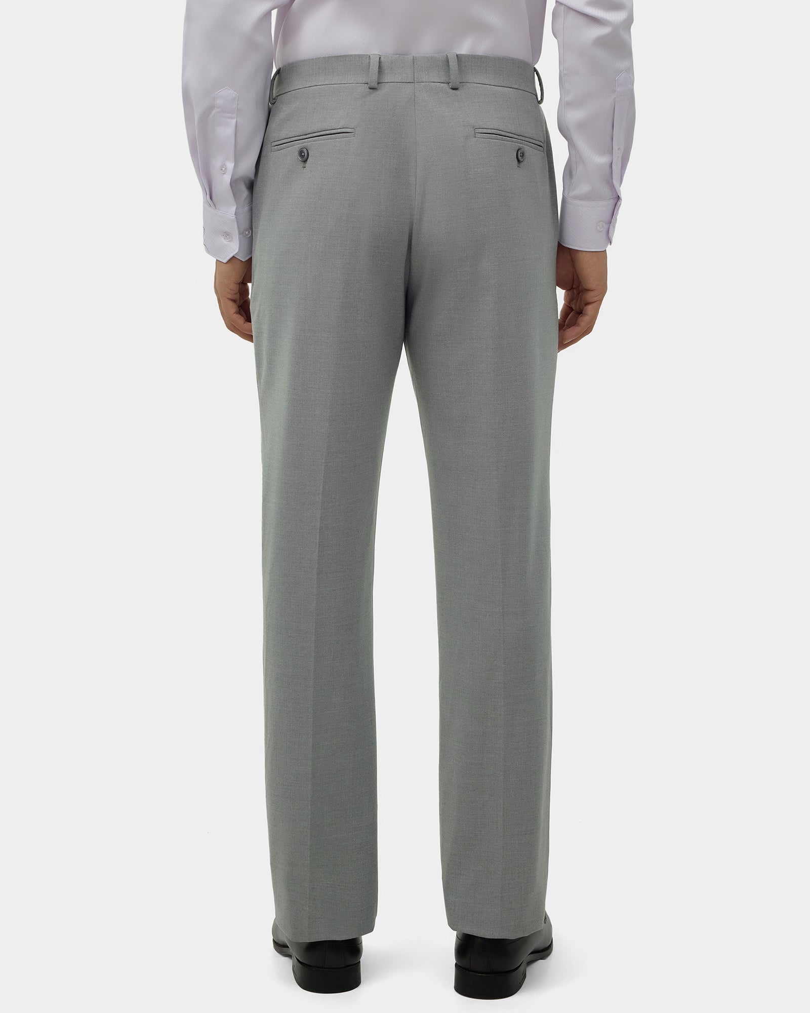 Grey Solid Trouser - Donny
