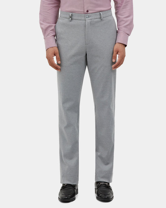 Grey Solid Trouser - Clark