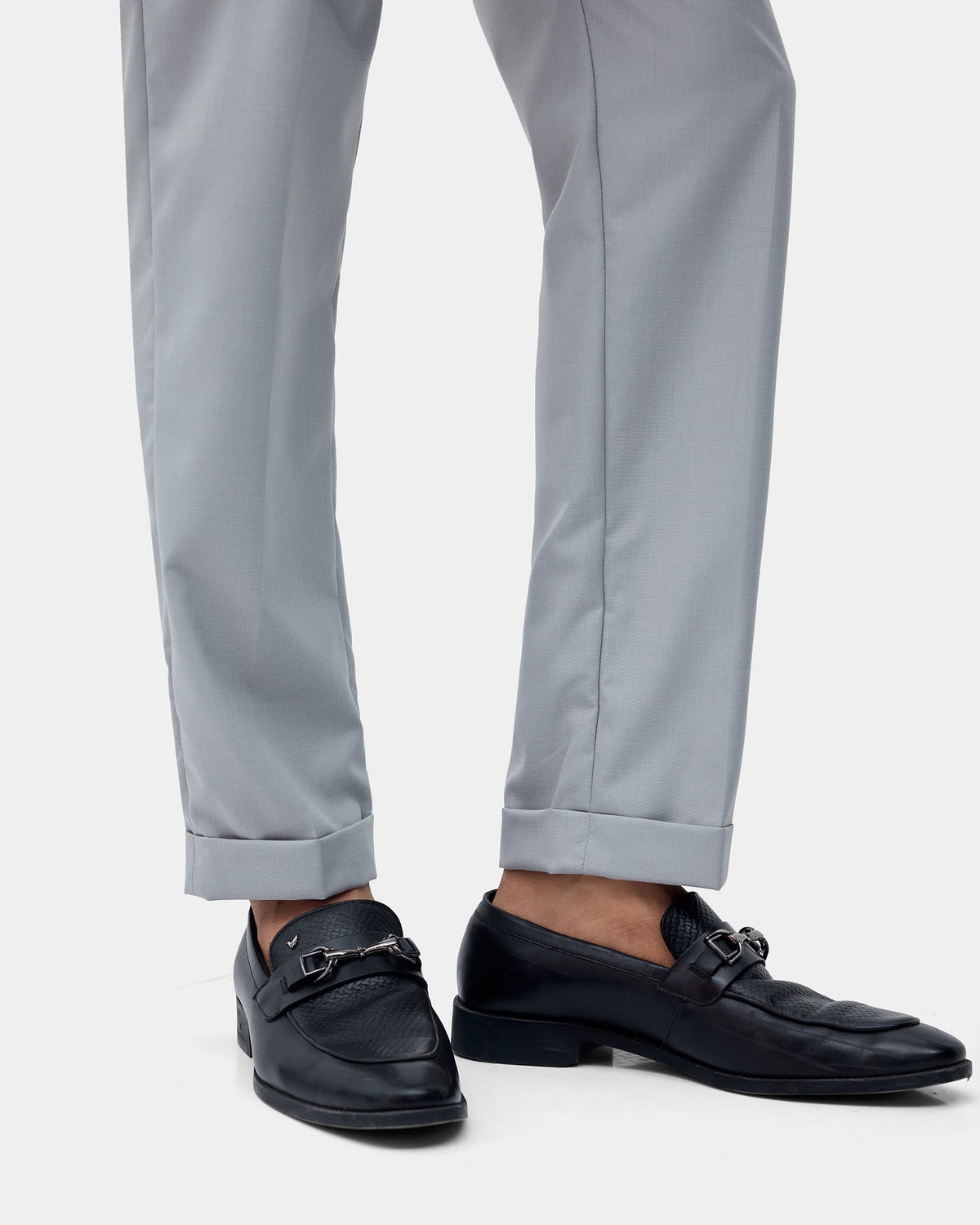 Grey Solid Trouser - Tudor