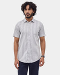 Grey Stripe Shirt - Jeson