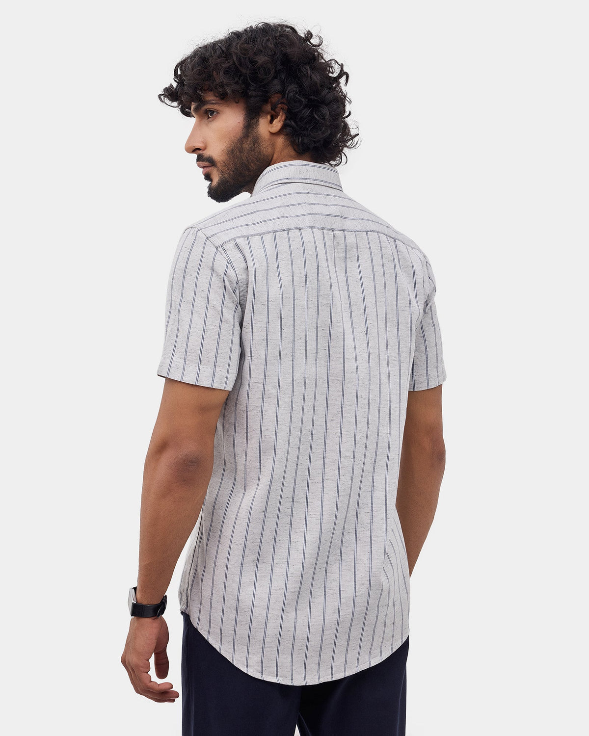 Grey Stripe Shirt - Jeson