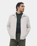 Grey Stripe Zipper Jacket - Nesta