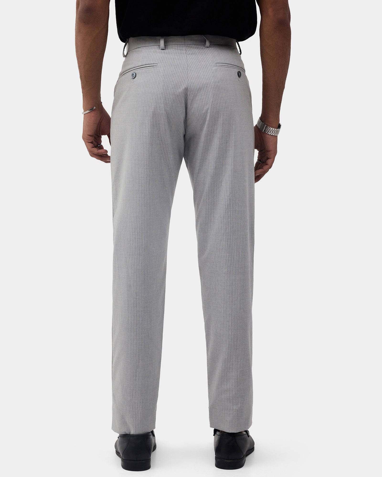 Grey Stripe Trouser - Ebel