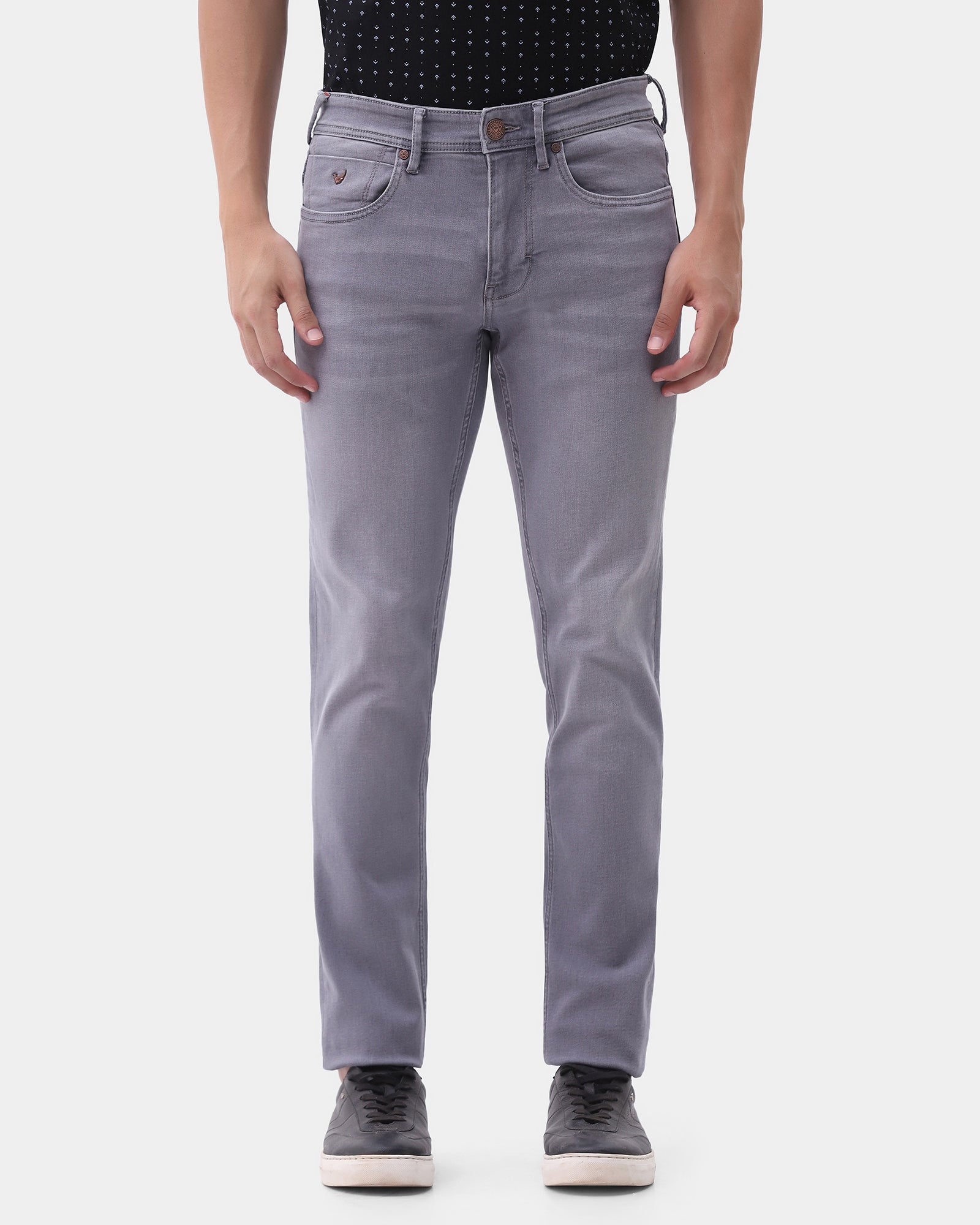 Grey Superflex Slim Comfort Jeans - Alan