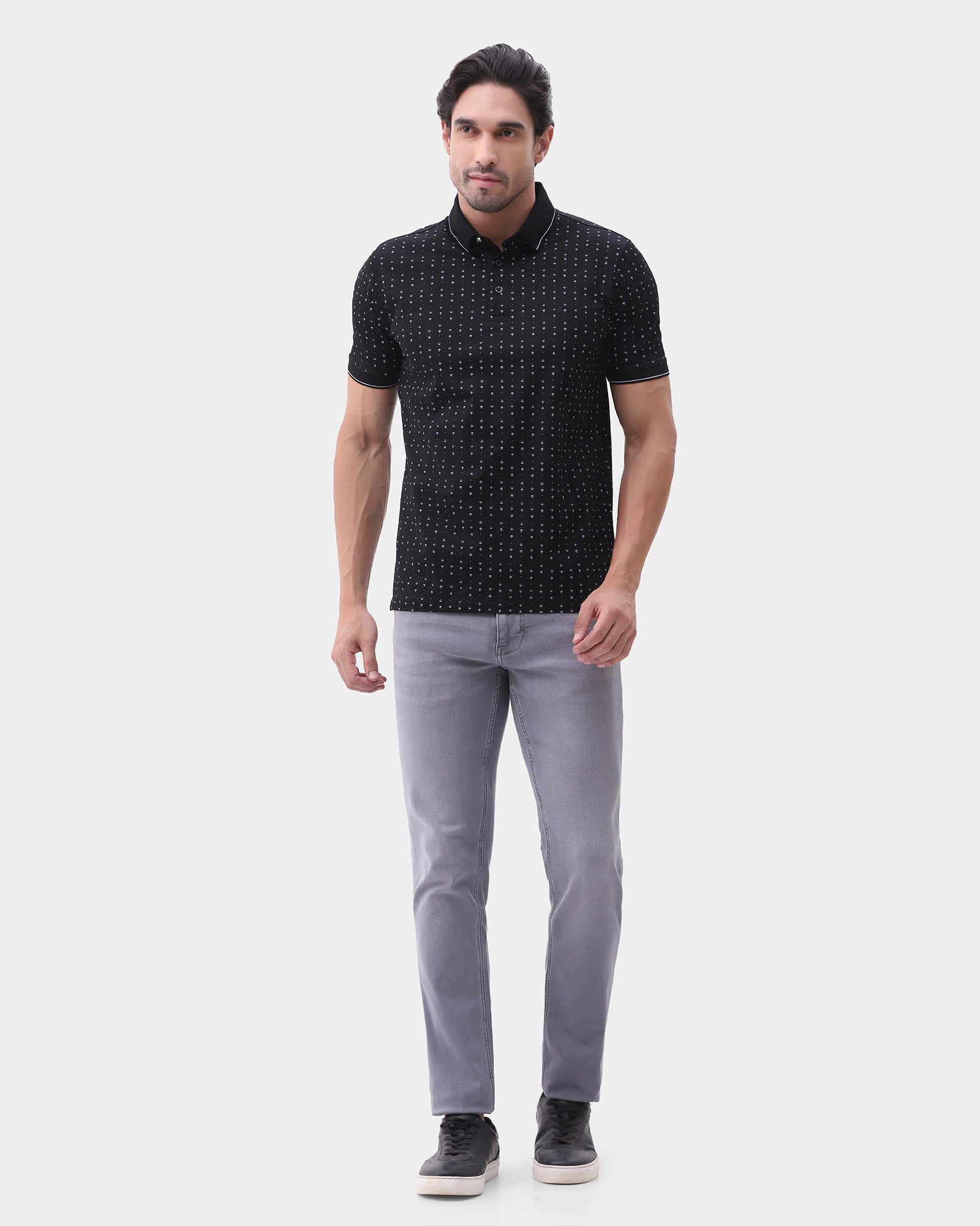 Grey Superflex Slim Comfort Jeans - Alan