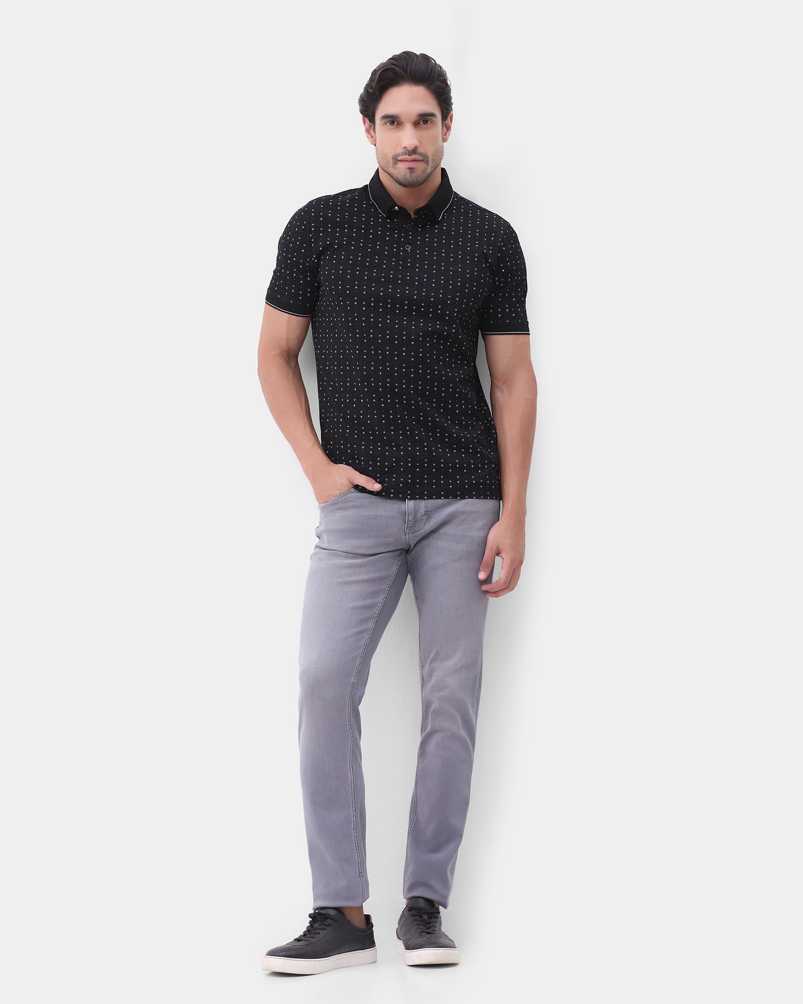 Grey Superflex Slim Comfort Jeans - Alan
