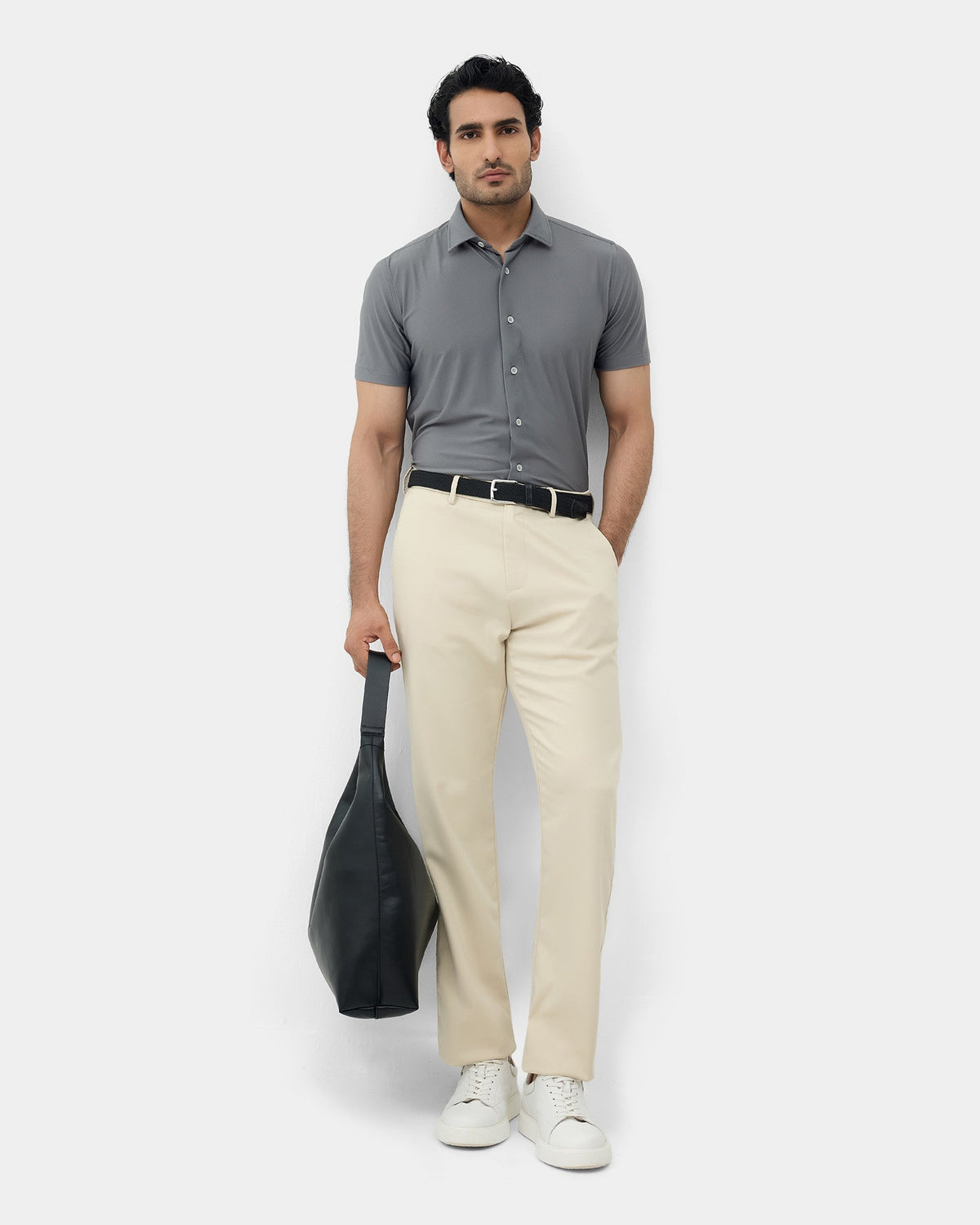 Grey Textured Shirt - Squale