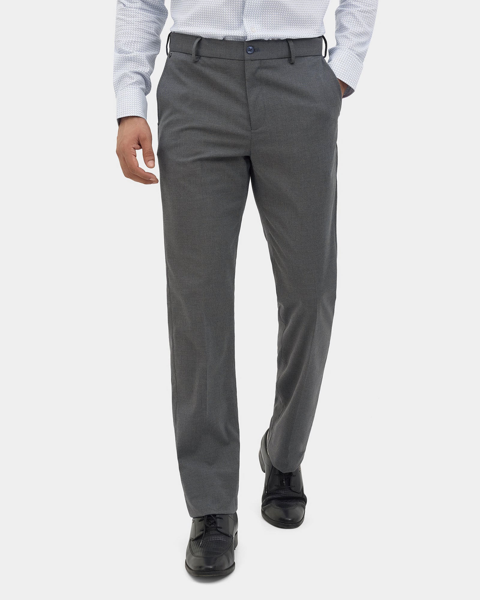 Grey Textured Trouser - Hublot