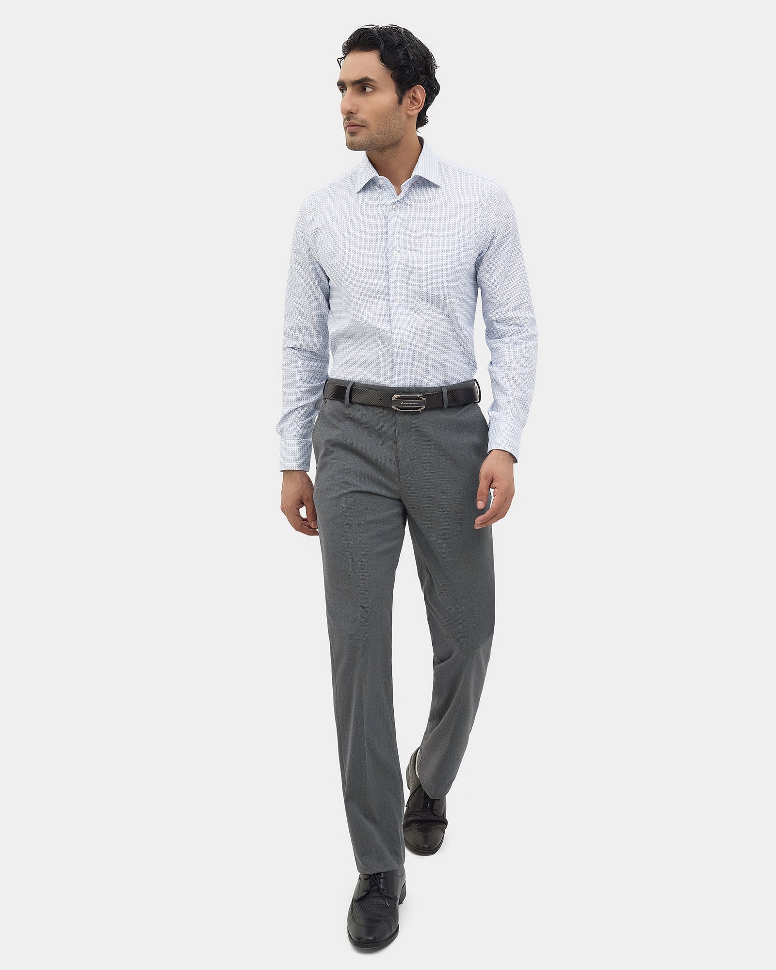 Grey Textured Trouser - Hublot
