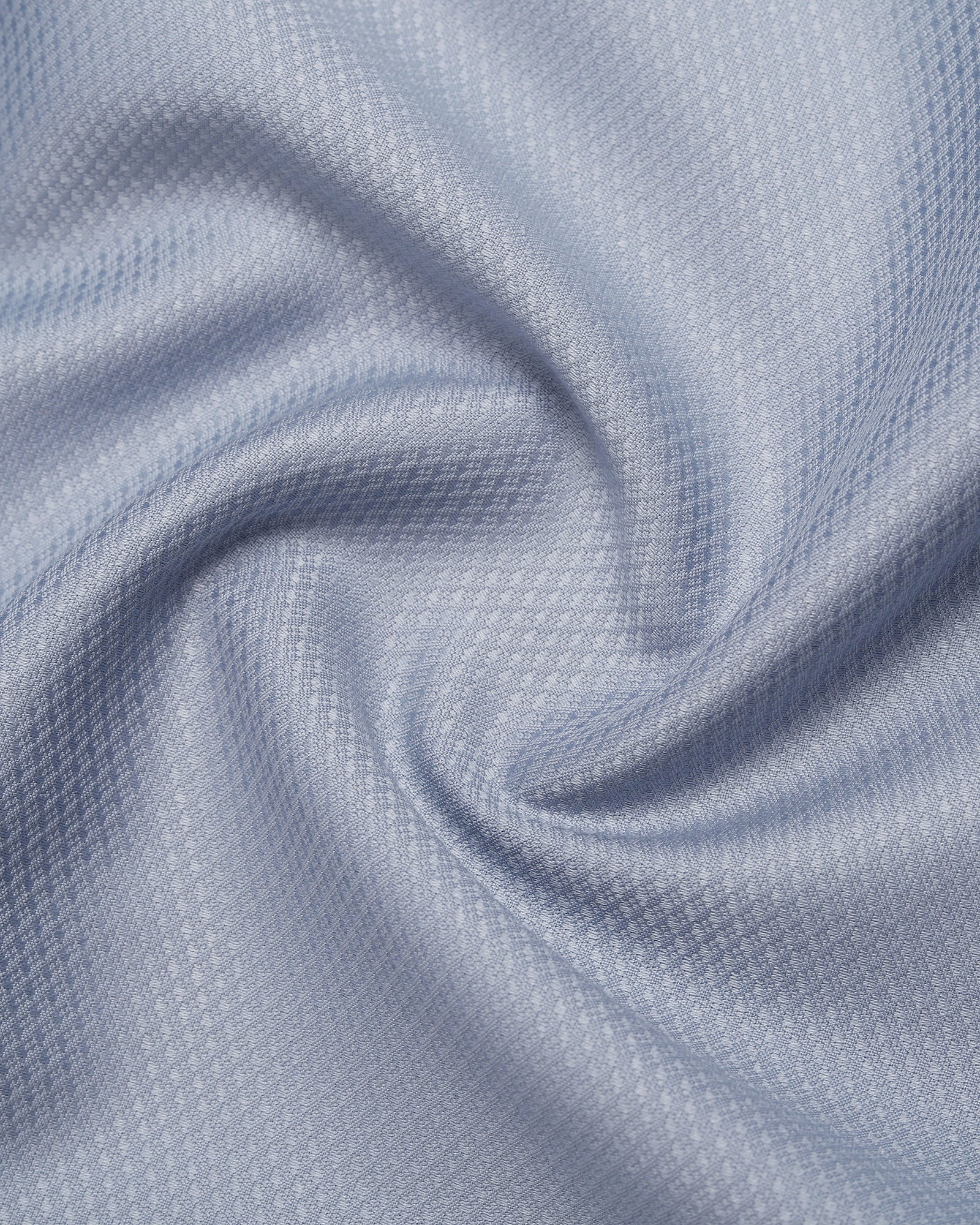 Greyish Blue Unwrinkle Textured Shirt - P31