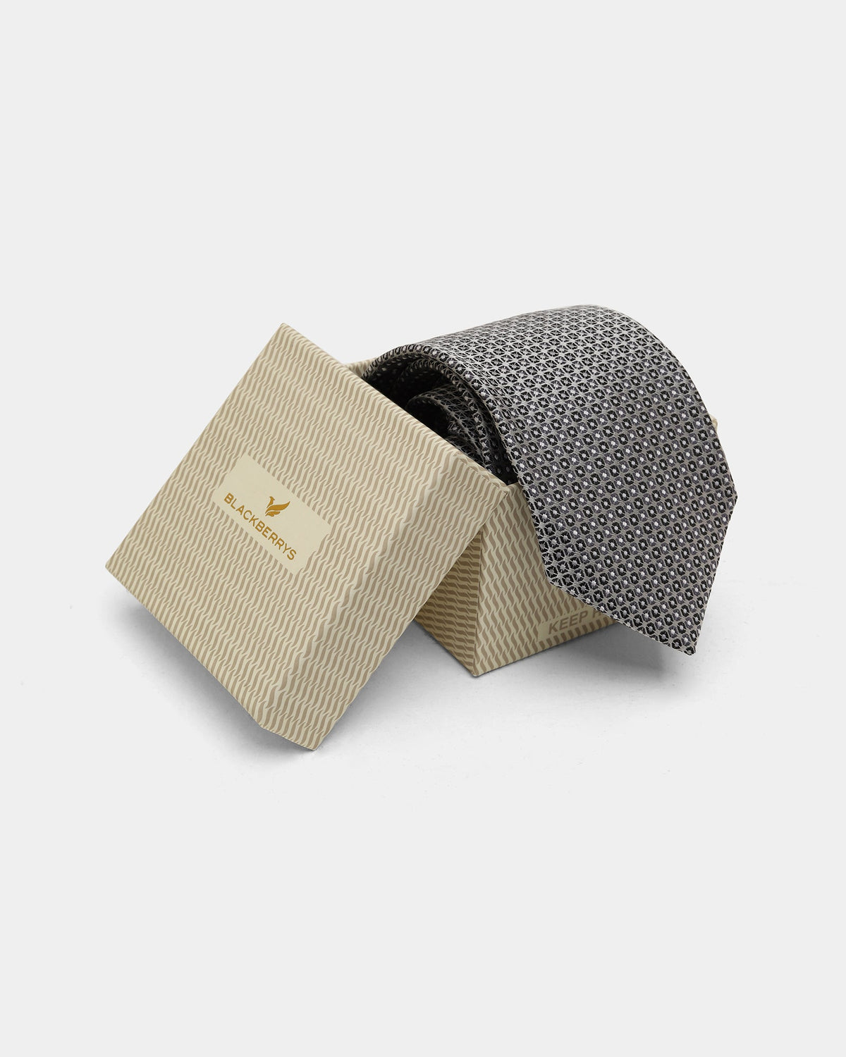 Greyy Jacquard Tie - Doris