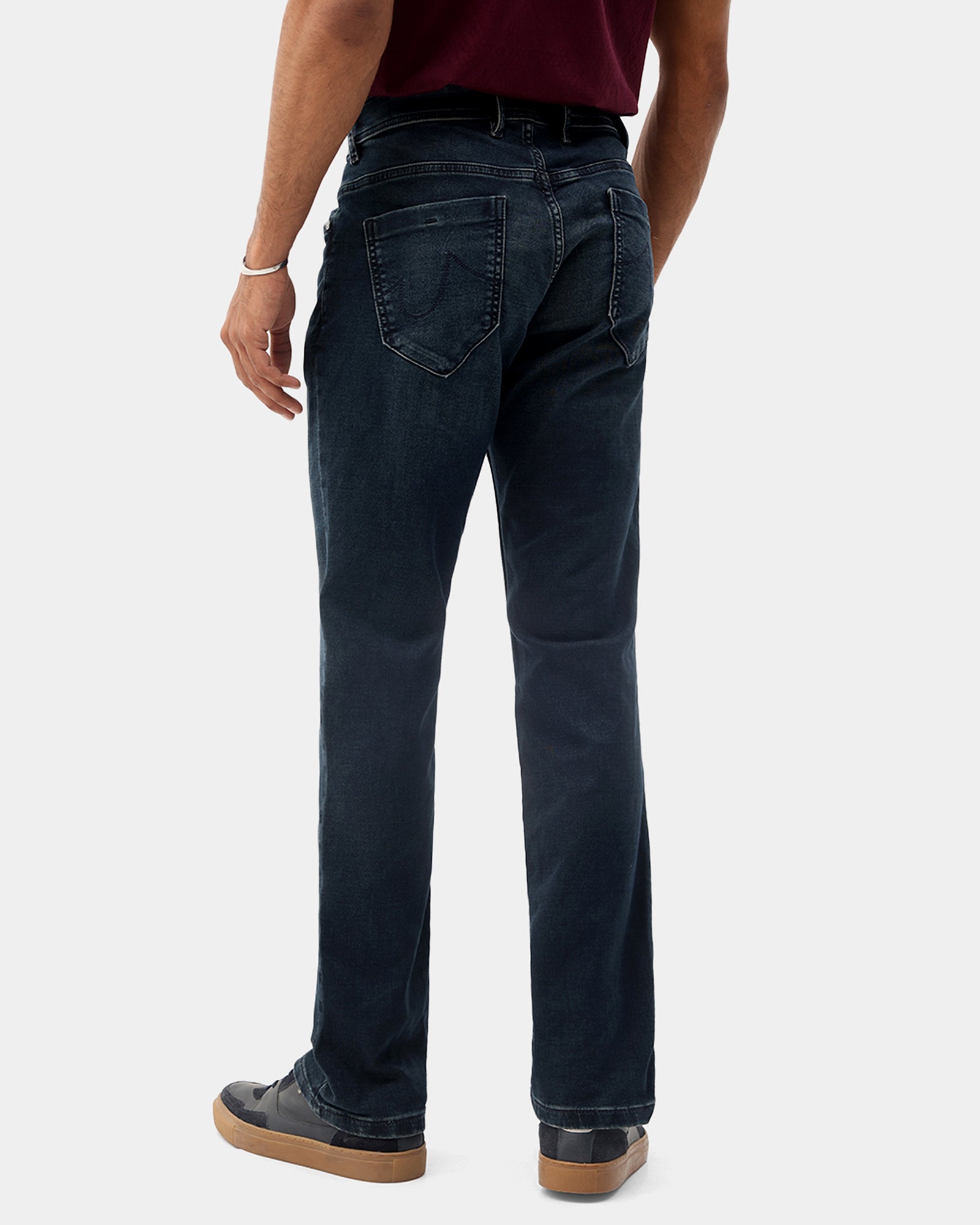 Indigo Ultrasoft Straight Comfort Jeans - Gordan
