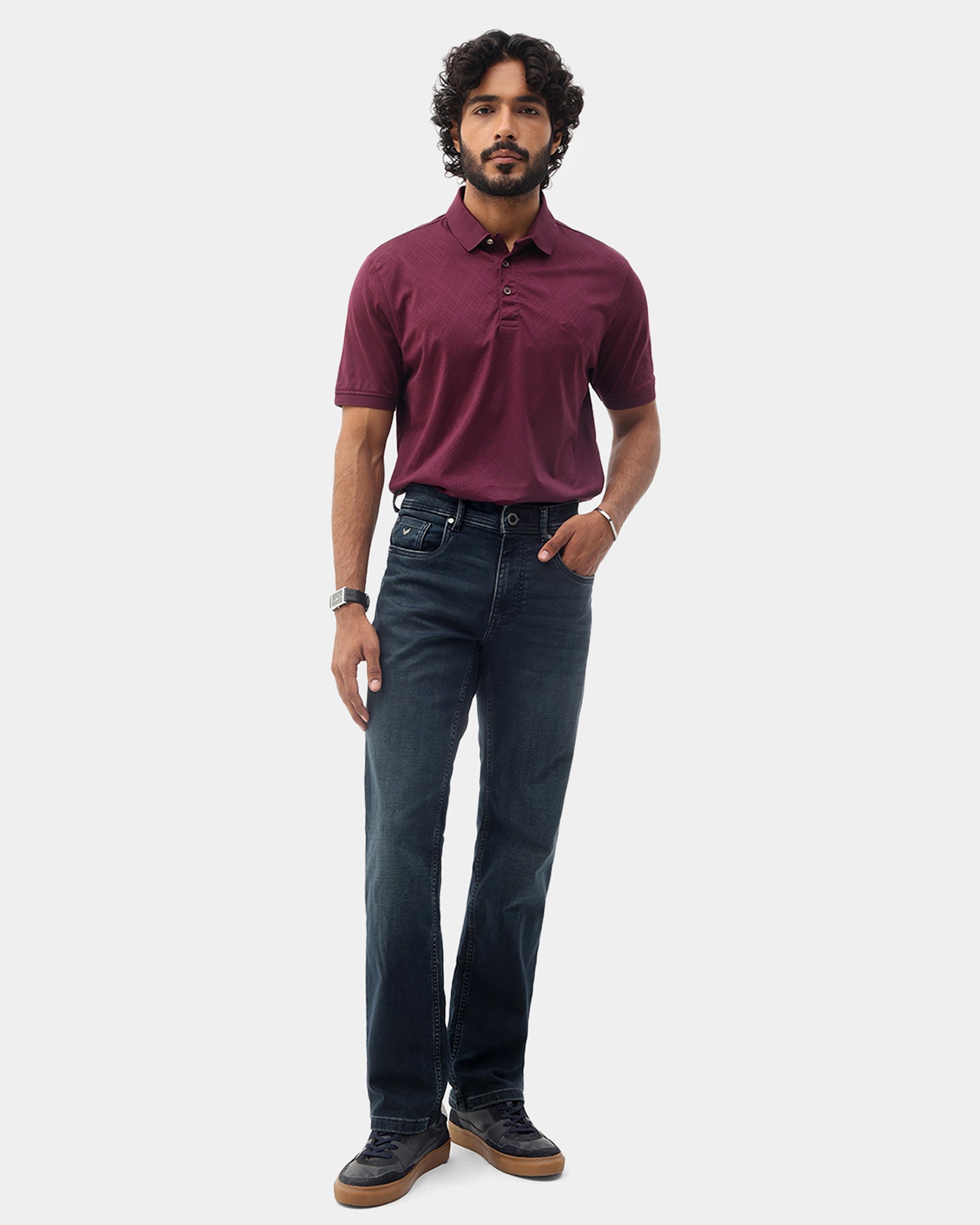 Indigo Ultrasoft Straight Comfort Jeans - Gordan