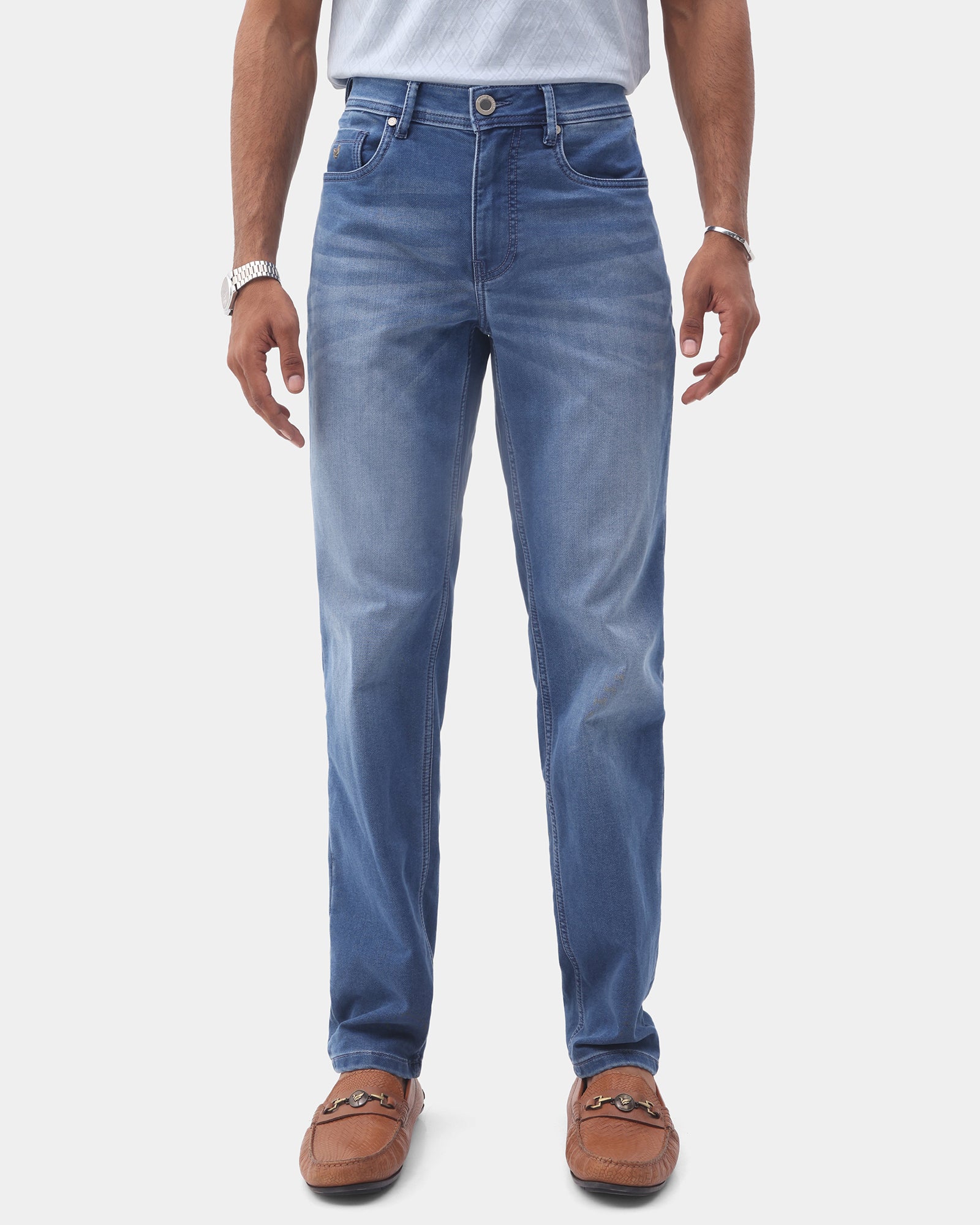 Indigo Ultrasoft Slim Fit Jeans - Jan